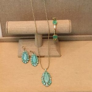3 Pc Set ks Seastone Mint & Vegas Jewels Pool Blue